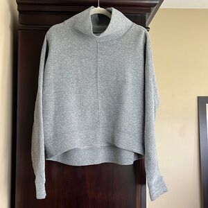 Zelle Mock Neck Ribbed Sweater Size M